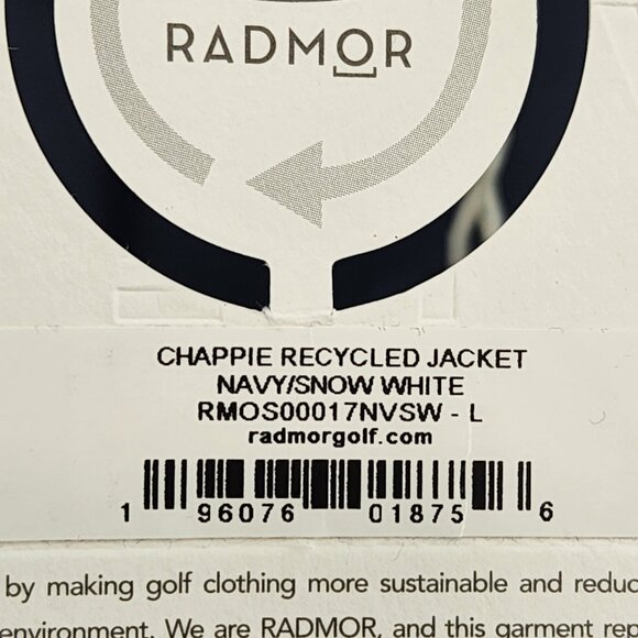 Radmor Men's Pima Cotton Full Zip Chappie Recycled Jacket - L - Picture 10 of 10